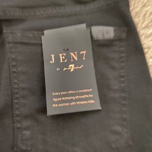 JEN7 by 7 for all mankind black stretch jeans with stretch waist
